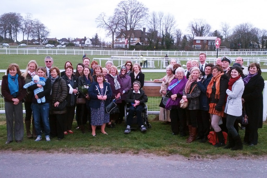 Emily extended family with plaque_18Apr13