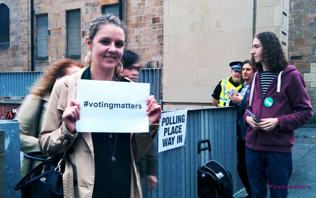 Votingmatters_poster_Hillhead Polling Place_IndyRef_logo